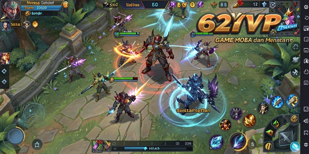 Tampilan gameplay seru dan mendebarkan di 62VIP.