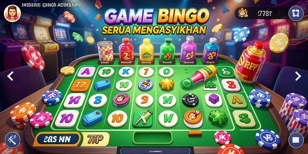 Screenshot 77RP menampilkan gameplay seru dengan variasi Bingo.