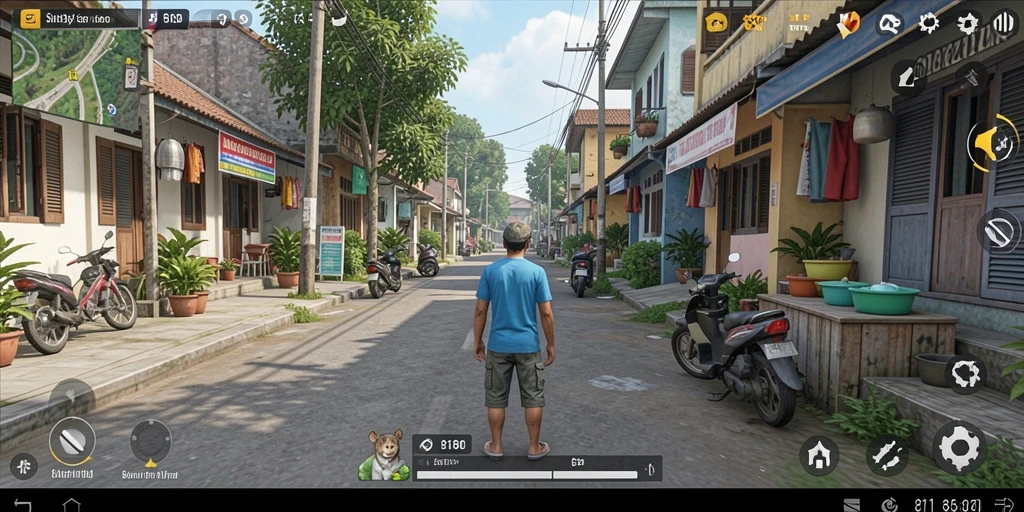 Tampilan gameplay <strong>8180</strong> saat karakter menjelajahi dunia virtual yang menakjubkan.