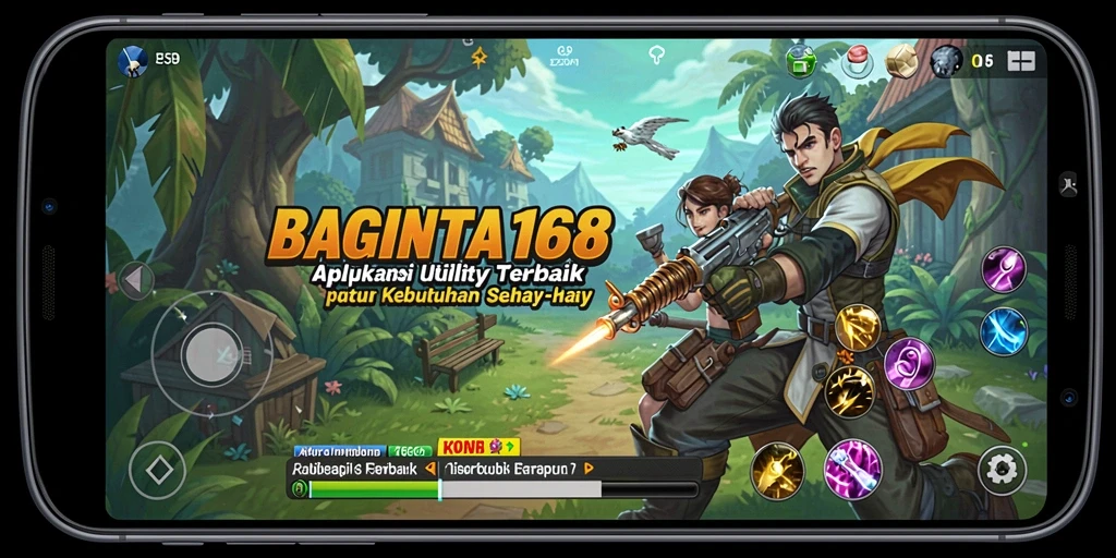 Tampilan utama <strong>BAGINTA168</strong> dengan fitur-fitur Utility yang bermanfaat.