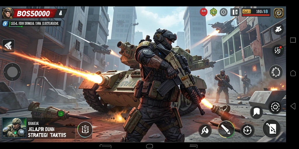 Gameplay menarik dari BOS5000 dengan strategi yang mendalam.