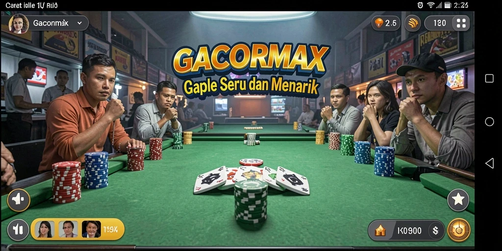 Tampilan menyenangkan dari permainan Gaple GACORMAX