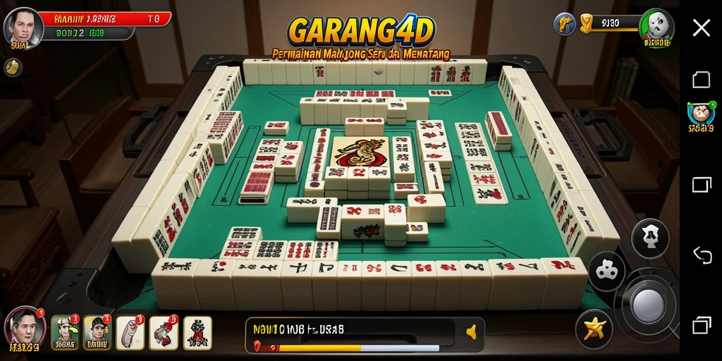 Tampilan gameplay GARANG4D yang menampilkan serunya bermain Mahjong.