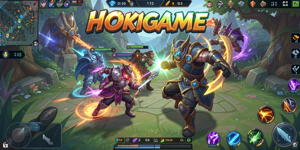 Tampilan menarik dari gameplay HOKIGAME dengan karakter yang dinamis.