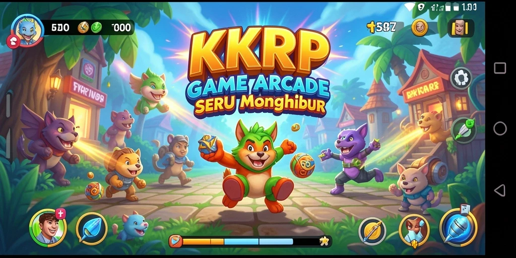 Tampilan gameplay KKRP yang penuh warna dan dinamis.
