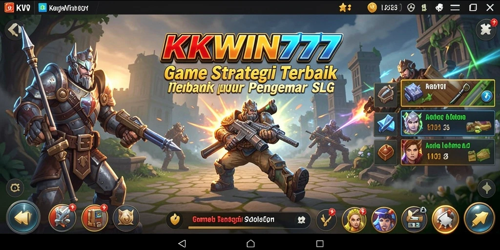 Tangkapan layar menunjukkan elemen gameplay strategis di KKWIN777.