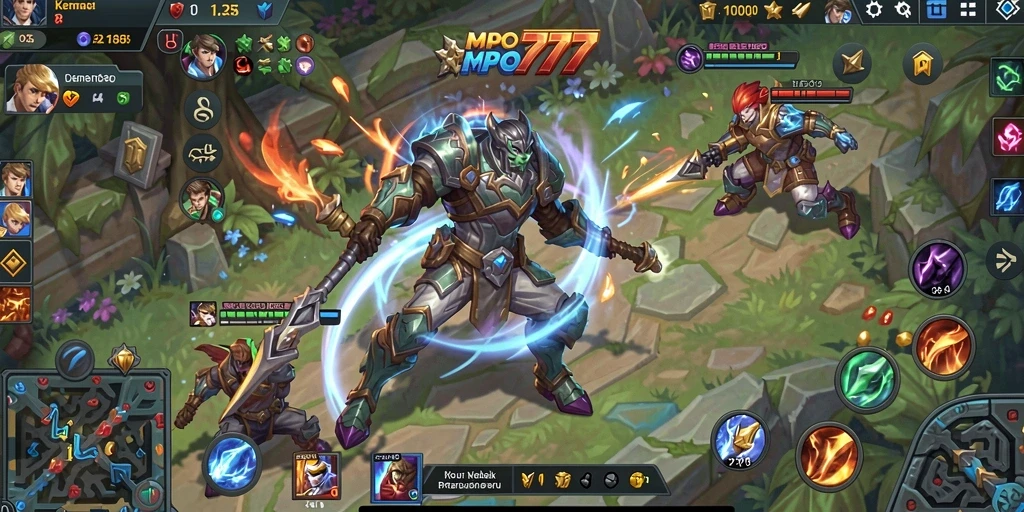 Gameplay seru MPO777 dengan pertarungan tim yang mendebarkan.