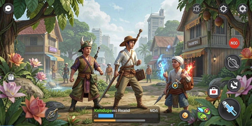 Tampilan gameplay N06 yang interaktif dan menarik.