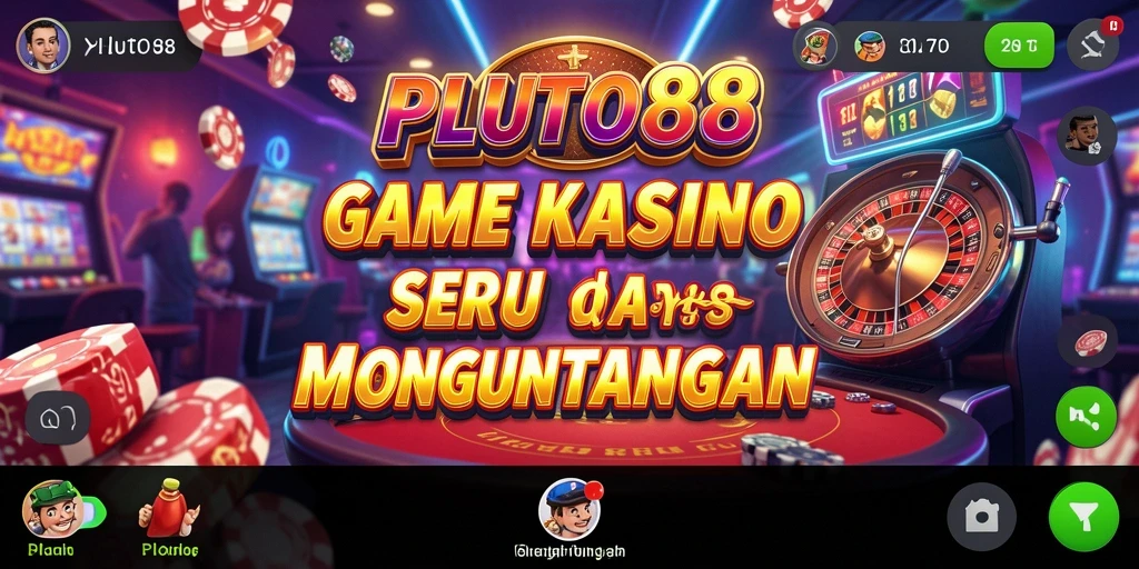Tampilan gameplay menarik di PLUTO88 dengan berbagai pilihan Kasino.