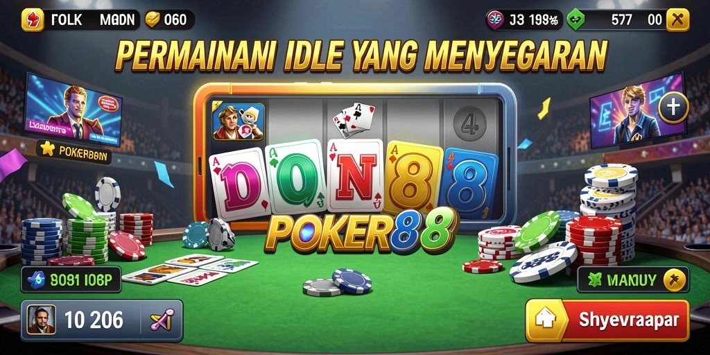 Tangkapan layar POKER88 menampilkan gameplay santai dan antarmuka yang menarik.