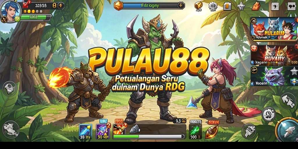 Tangkapan layar PULAU88 menampilkan aksi pertempuran epik di dunia RPG.