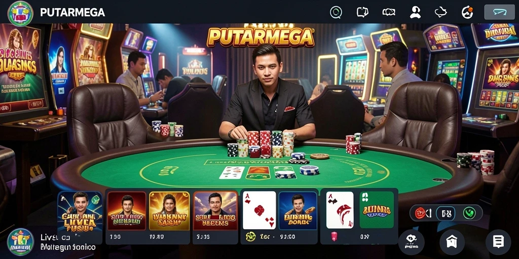 Tampilan gameplay PUTARMEGA yang mendebarkan dan interaktif.