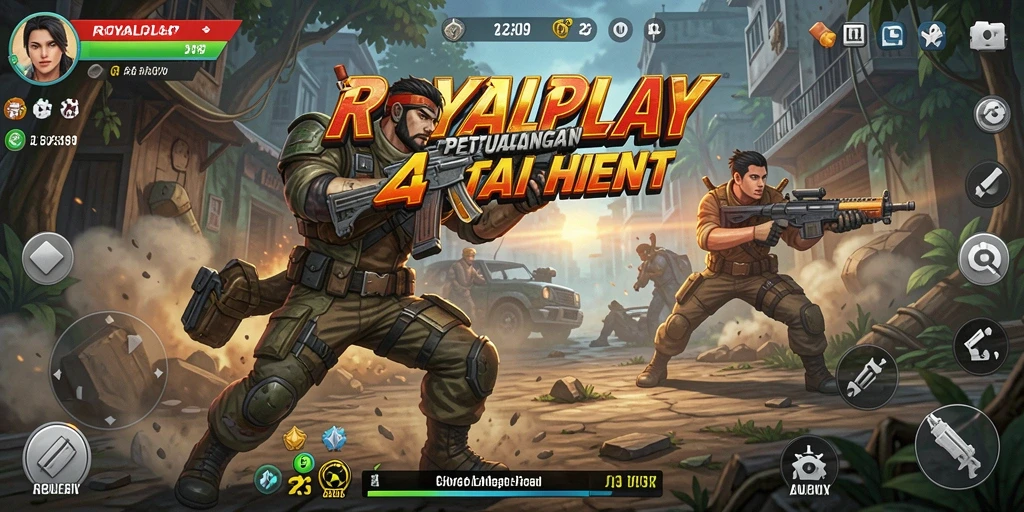 Tangkapan layar gameplay menampilkan aksi seru dalam ROYALPLAY.