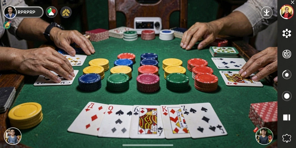 Gameplay RPRPRP menampilkan suasana seru permainan Gaple.