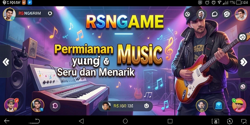 Tampilan gameplay RSNGAME yang menarik dan interaktif di dunia musik.