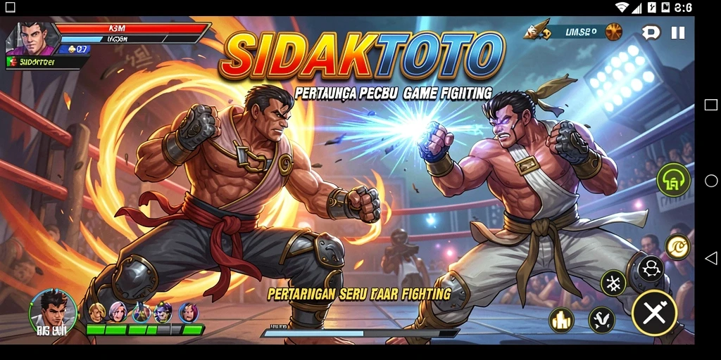 Tangkapan layar gameplay SIDAKTOTO yang menunjukkan aksi pertarungan yang mendebarkan.