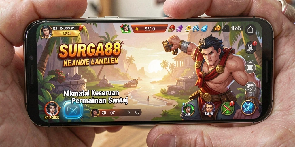 Tampilan gameplay SURGA88 yang santai dan menghibur.