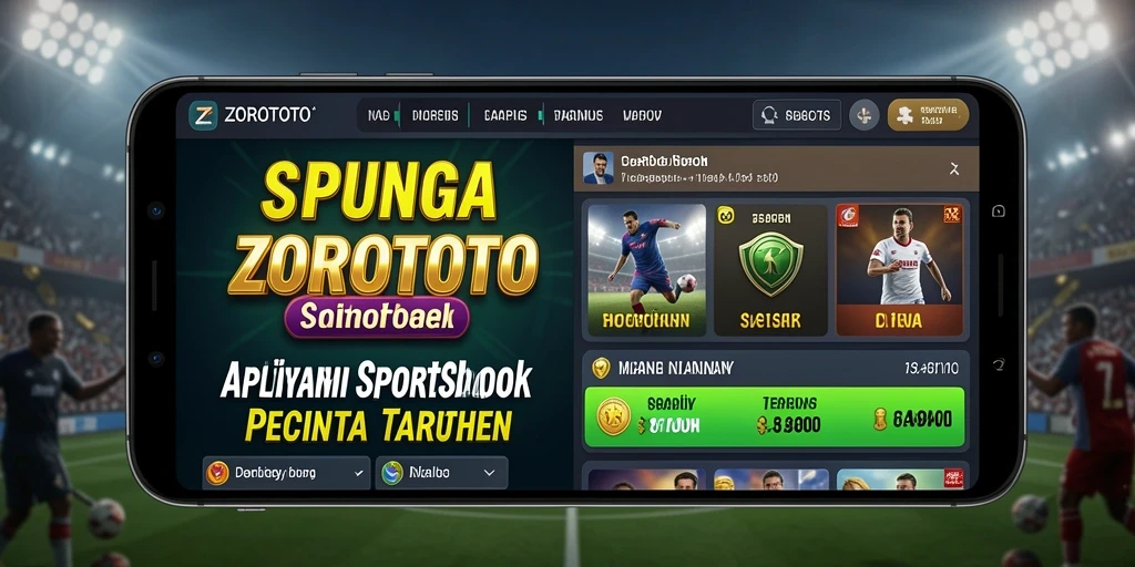 Tampilan utama aplikasi ZOROTOTO yang menunjukkan berbagai pilihan taruhan.
